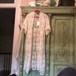 Joyfolie lace duster.